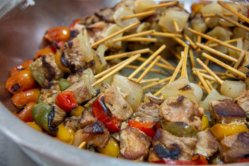 Delicious Grilled Bbq in Hot Dish Stock Photo Image of lunch, meat