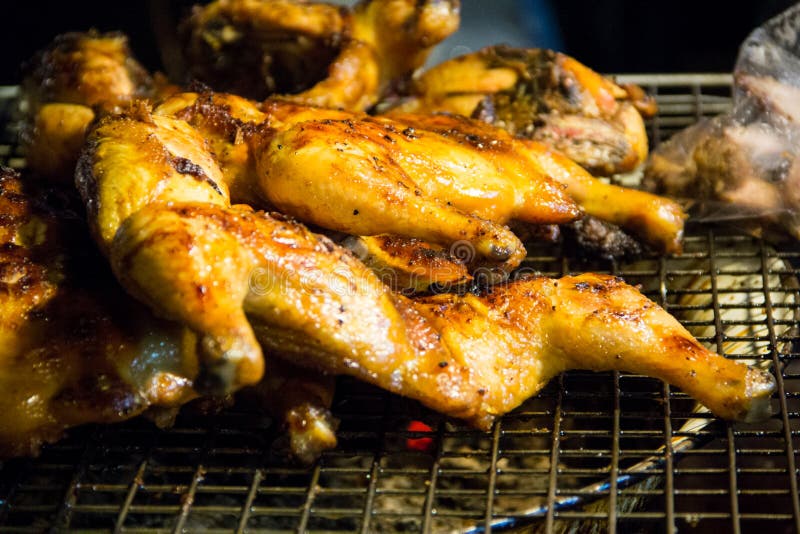 Delicious grilled chicken stock photo. Image of plate 44352526
