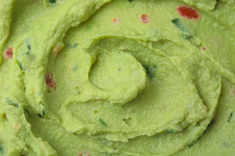 Delicious guacamole sauce as background, top view royalty free stock photography