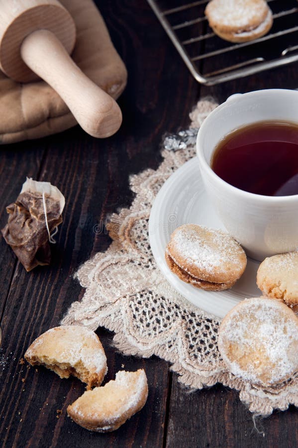 Delicious hand made cookies royalty free stock images