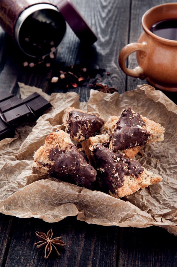 Delicious hand made cookies royalty free stock photography