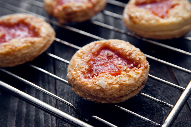 Delicious hand made cookies stock photos