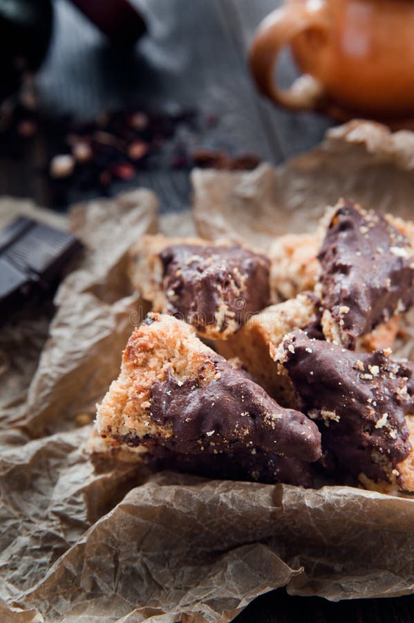 Delicious hand made cookies royalty free stock photography