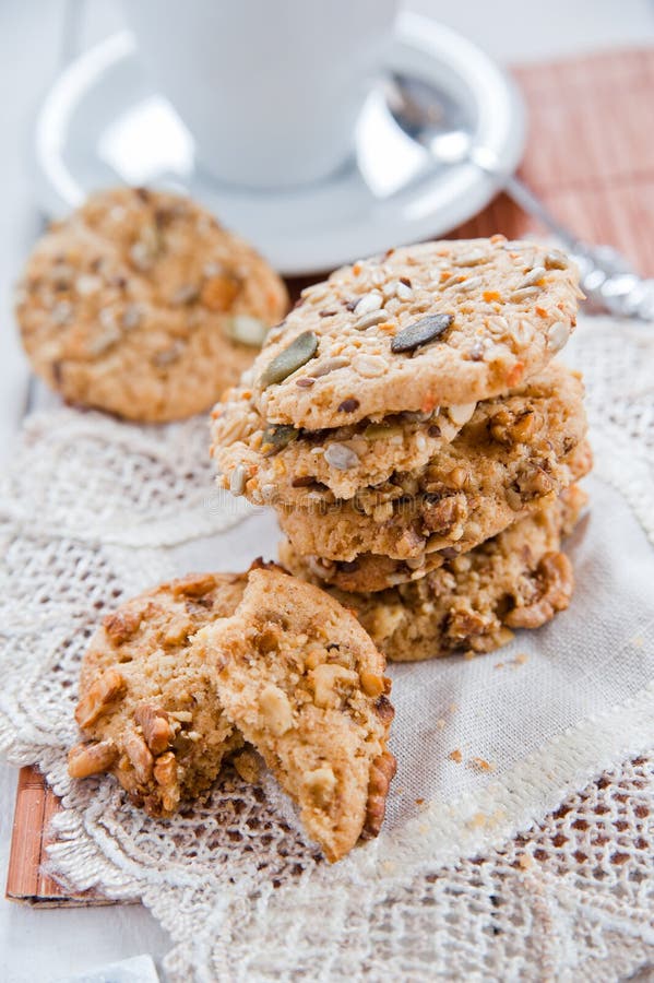 Delicious hand made cookies royalty free stock images