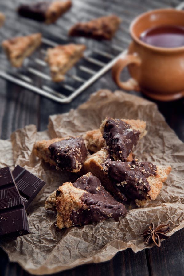Delicious hand made cookies royalty free stock image