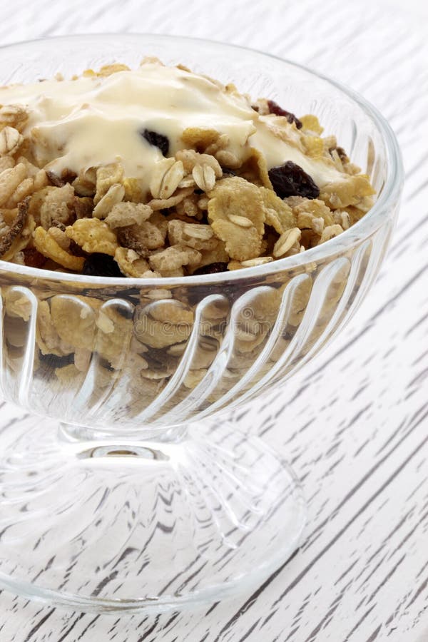 Delicious and Healthy Muesli or Granola Stock Image Image of musli, delicious 25131569