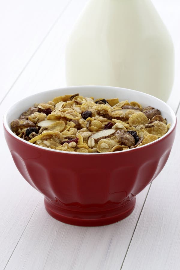 Delicious And Healthy Muesli Or Granola Stock Photo Image of food