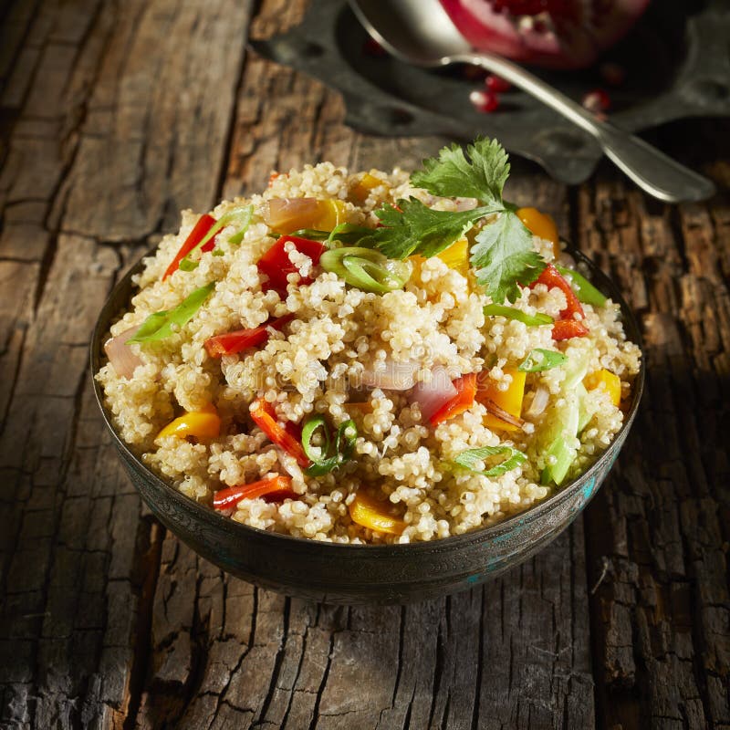 Delicious healthy quinoa and couscous salad