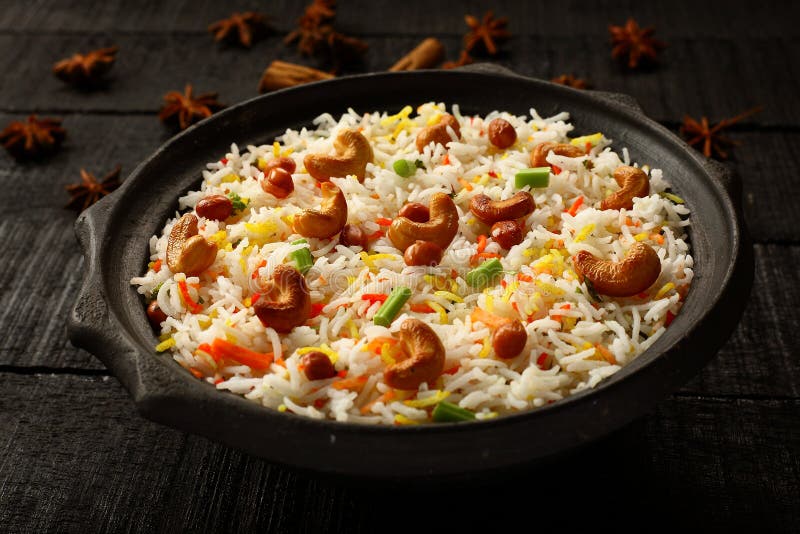 Delicious Homemade Indian vegetable pilaf,biryani stock photography Delicious Homemade Indian vegetable pilaf,biryani stock photography