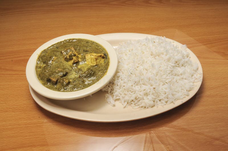 Indian Spinach Paneer stock photo. Image of gravy, spicy - 216295868