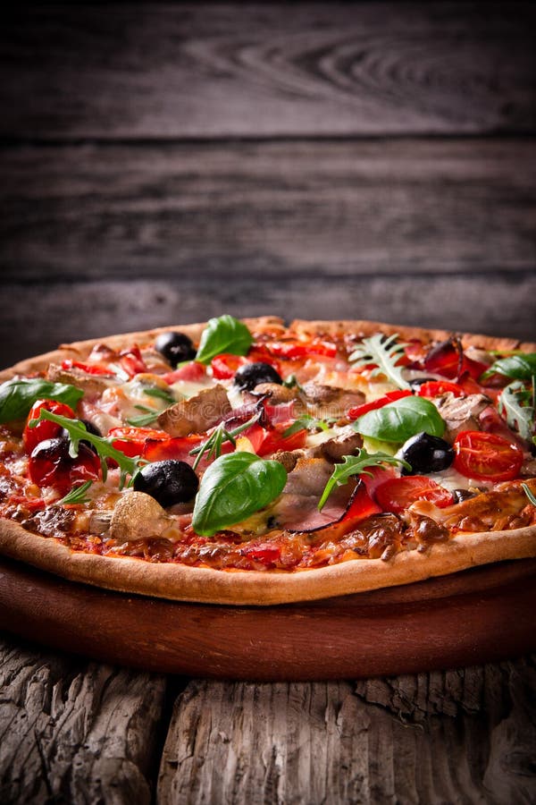 Delicious italian pizza stock photo. Image of crust, sauce 29759322