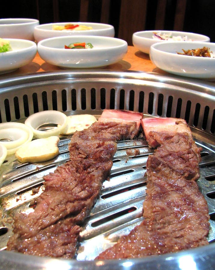 Cutting Korean Bbq Scissors On Restaurant Stock Photo 2361831289