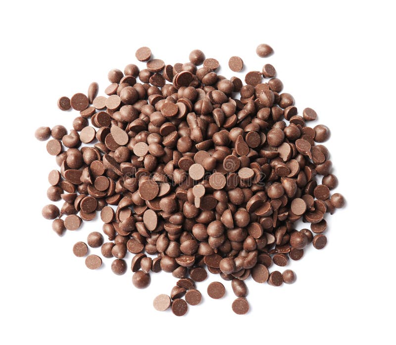 Delicious Milk Chocolate Chips Stock Image Image of morsels, gourmet
