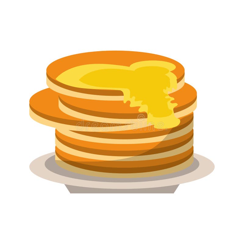 Delicious Pancakes Maple Syrup Stock Vector Illustration of gourmet