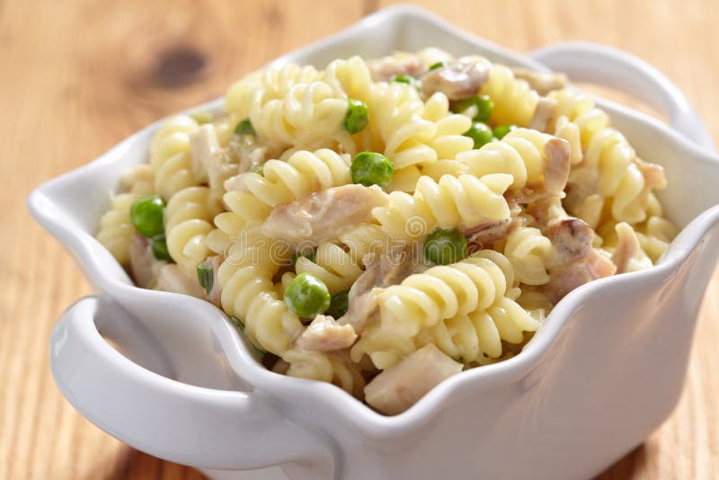 Delicious Pasta with Chicken and Peas Stock Image Image of macaroni, healthy 56615607