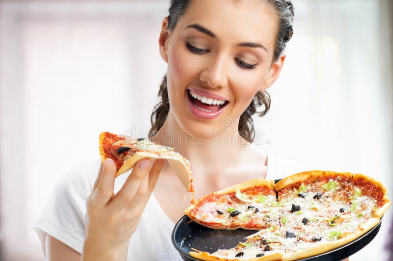 Delicious pizza royalty free stock photos