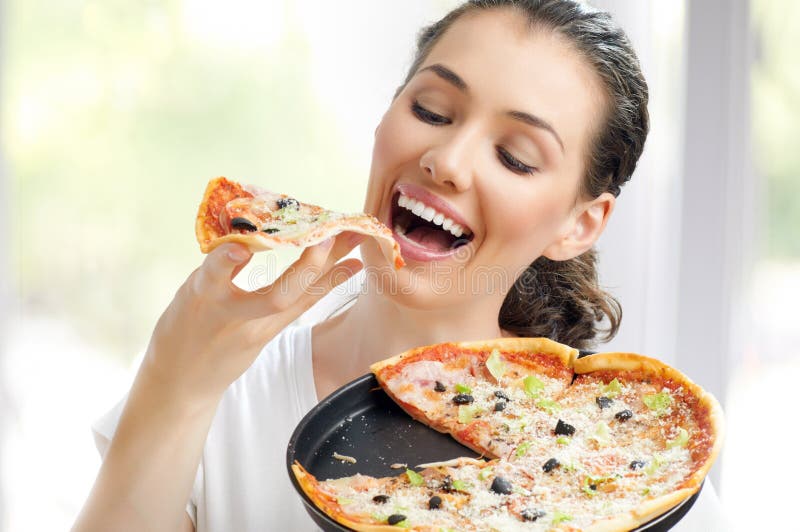 Delicious pizza royalty free stock photography