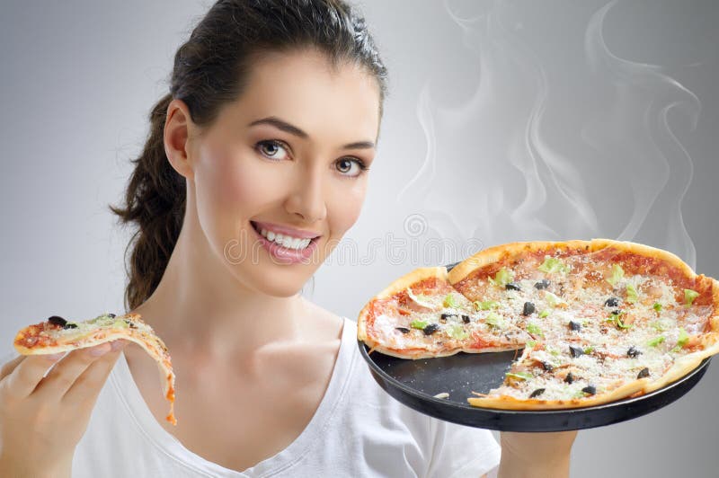 Delicious pizza stock photography