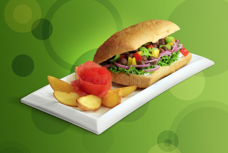 Delicious sandwich stock image. Image of poultry, healthy 13021621