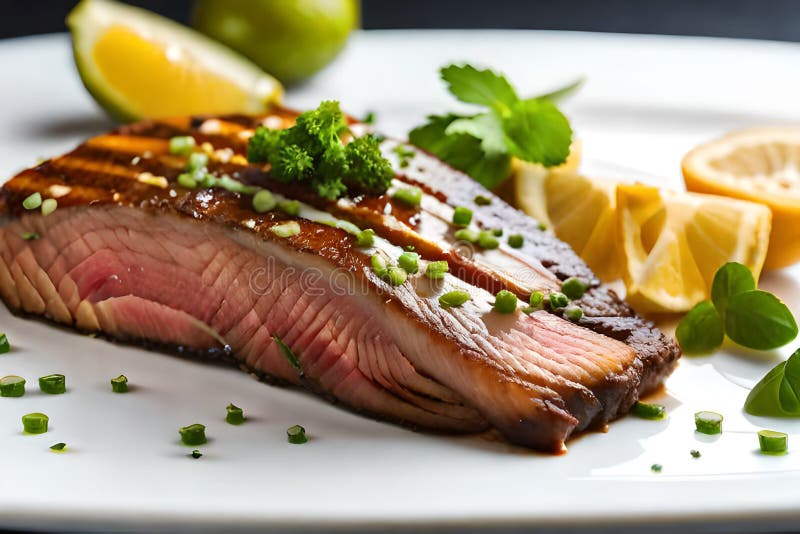Delicious and Savory Tequila Lime Flank Steak Stock Illustration