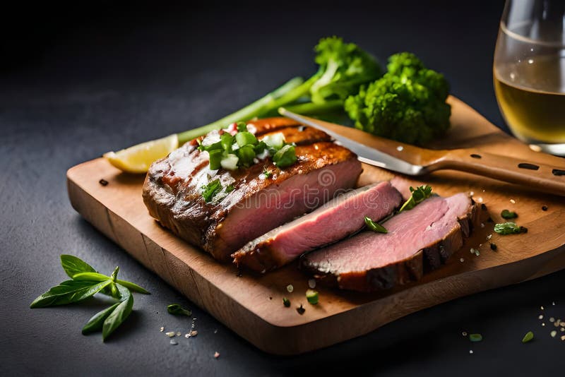 Delicious and Savory Tequila Lime Flank Steak Stock Illustration