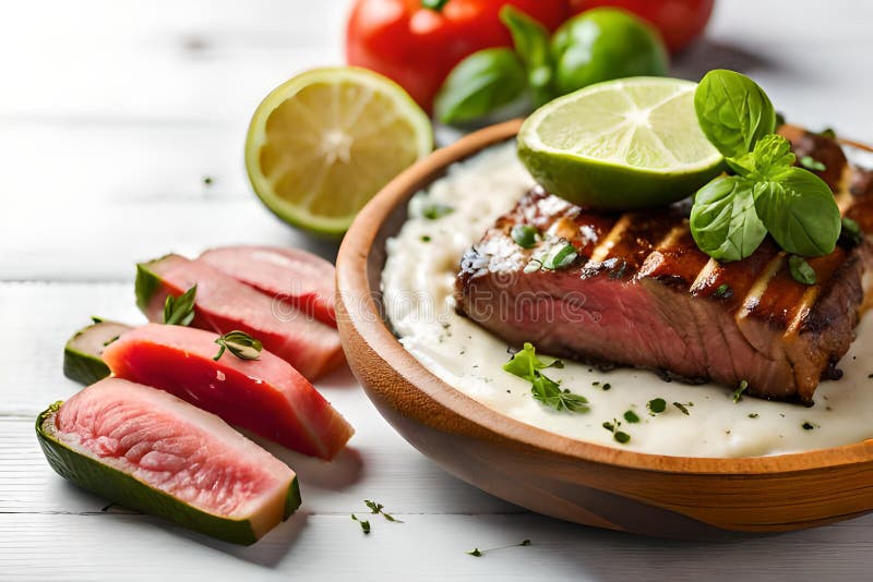 Delicious and Savory Tequila Lime Flank Steak Stock Illustration