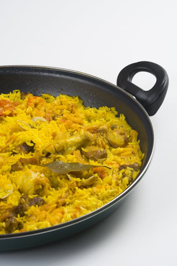 Vegetarian Paella Spanish Rice Stock Photo Image of green