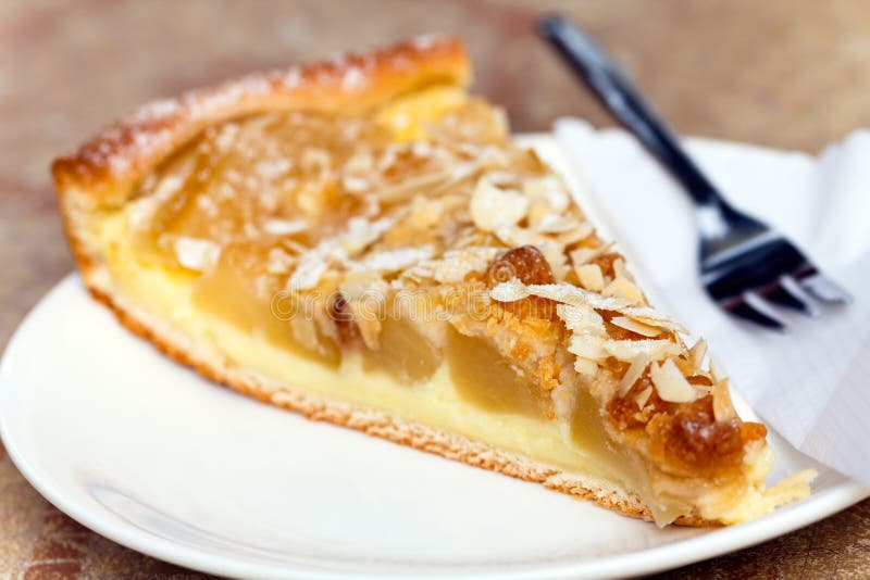 Delicious slice of freshly baked apple pie