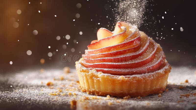 Delicious Stardust Tart Photoshopa Menu żarć uchwycenie kulinarnego zachwytu i prezentacji smakowej fotografia royalty free