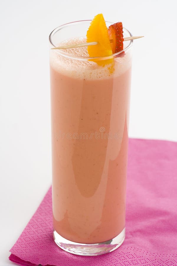 Banana Milkshake stock image. Image of organic, dessert 587589