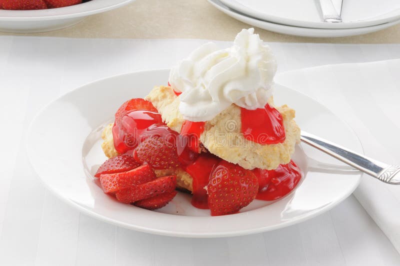 Delicious strawberry shortcake