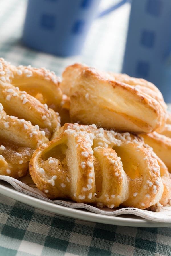 Delicious sweet buns royalty free stock photos