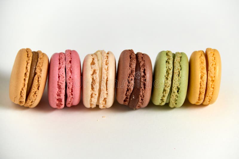 Delicious Colorfull Sweet Macarons Stock Photo - Image of heap, cookies ...