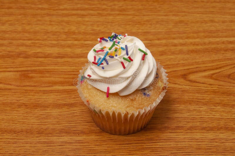 Delicious Sweet Funfetti Cupcake Stock Image Image of icing, dessert 253868367