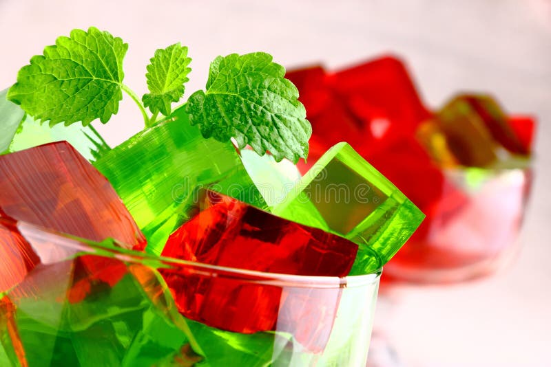 Delicious Sweet Jelly Dessert Stock Image Image of glass, fruit 24614049