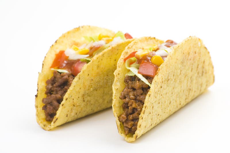 Delicious taco, mexican food