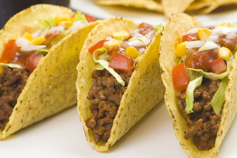 Delicious taco, mexican food