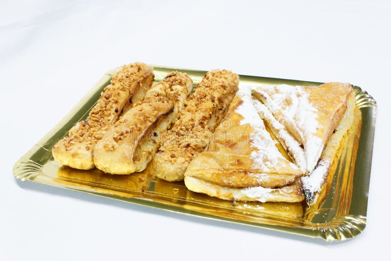 Assortment of Delicious Puff Pastry Cakes Stock Image Image of puff