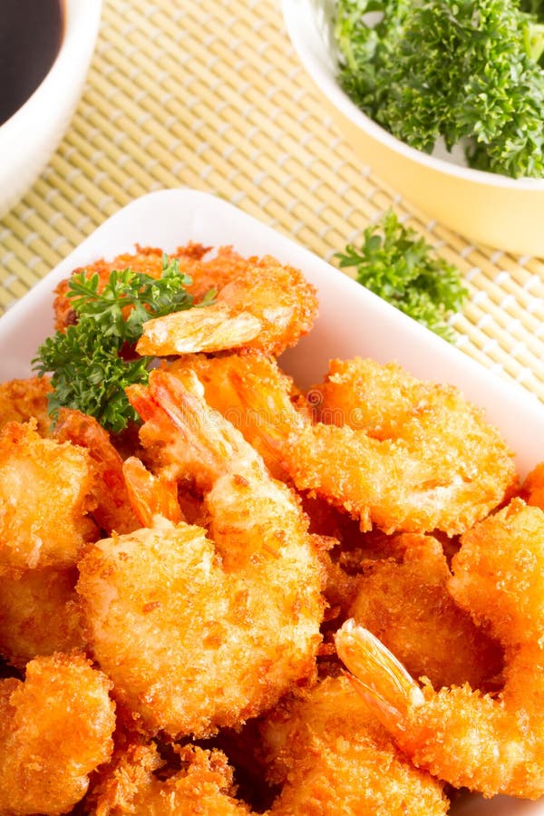 Delicious Tempura (deep Fried Prawn) Stock Photo Image of closeup