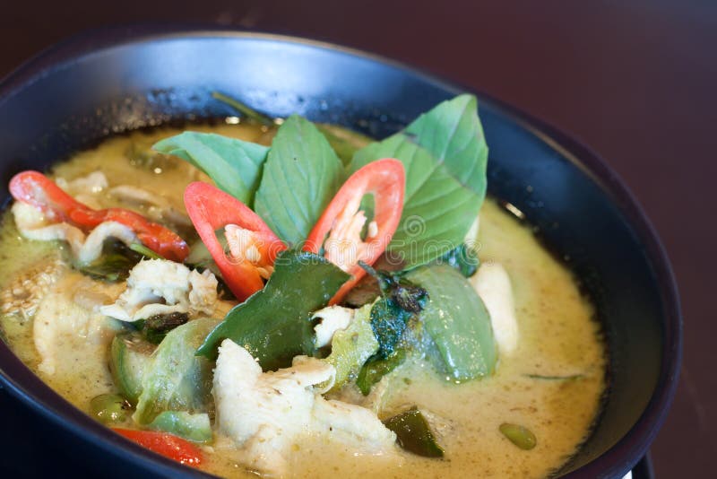 Delicious Thai green curry