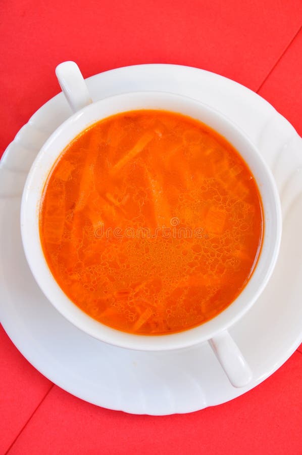 A delicious tomato soup