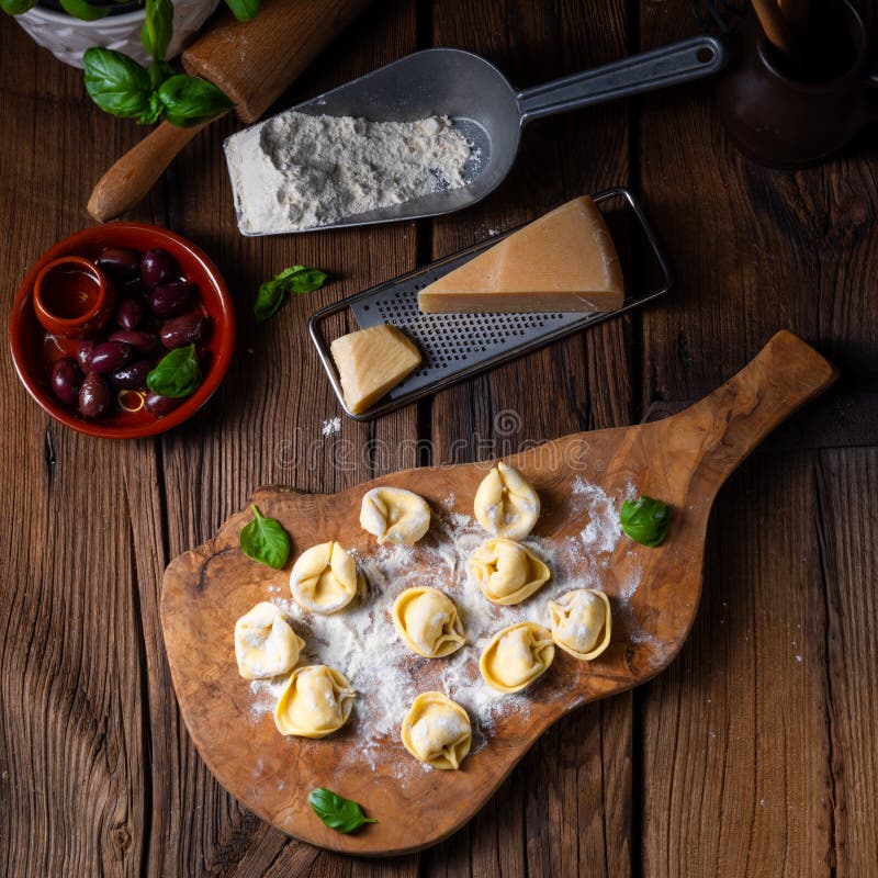 A Delicious Tortellini Di Formaggio with Cheese and Pepper Filling ...