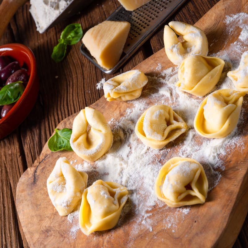 A Delicious Tortellini Di Formaggio with Cheese and Pepper Filling ...