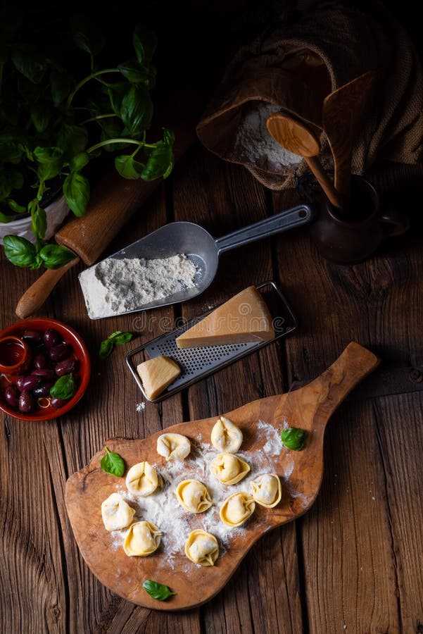 A Delicious Tortellini Di Formaggio with Cheese and Pepper Filling ...