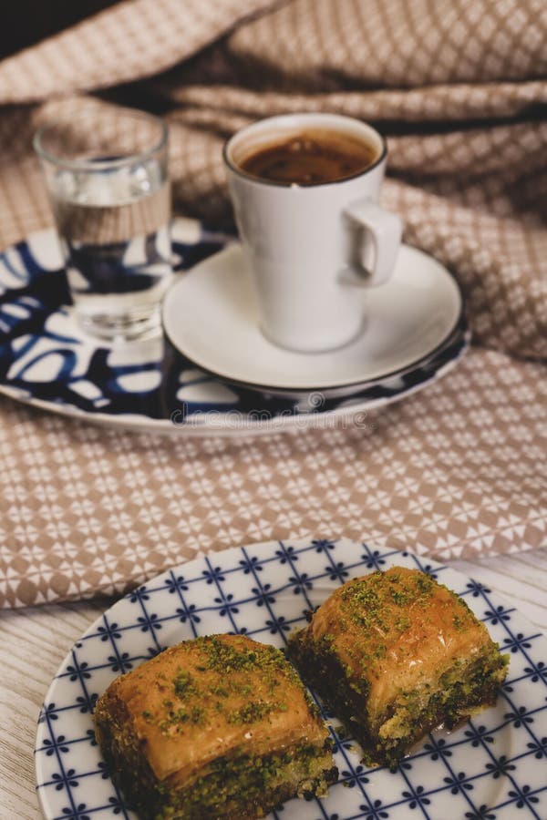 Traditional Turkish Dessert Baklava With Cashew Walnuts Homemade