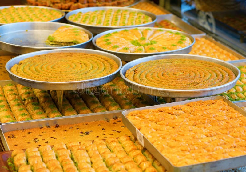 Delicious Turkish baklava stock images Delicious Turkish baklava stock images