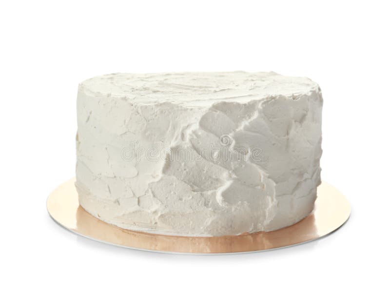 Delicious Vanilla Cake with Whipped Cream Stock Image Image of