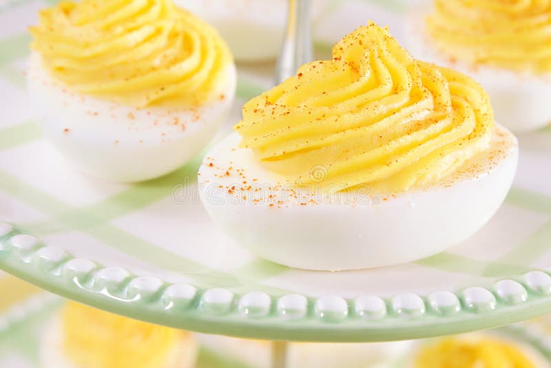 Delightfully Deviled Eggs royalty free stock photos