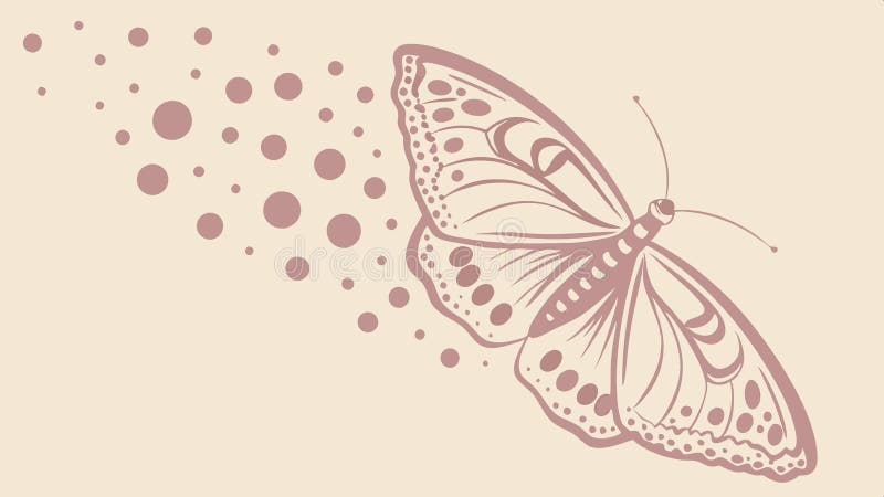 Delikat fjärilsinsekts konst och naturskönhetsvektor Generativ AI stock illustrationer