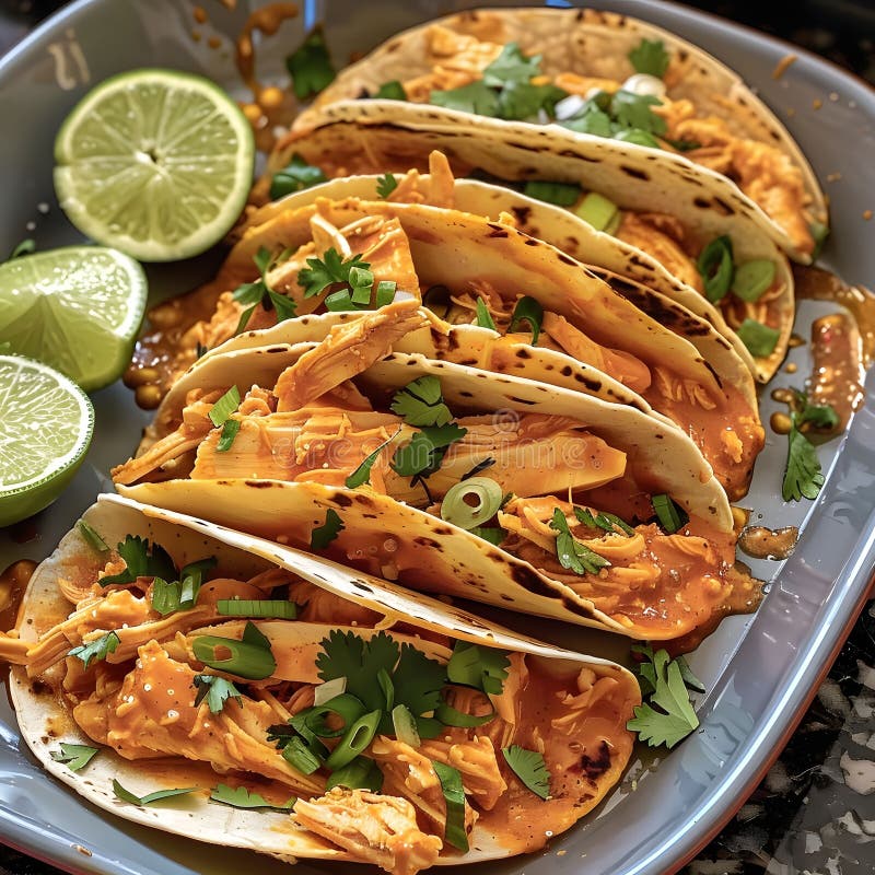 Delikate Tacos mit Gewürzficken und Cilantro vektor abbildung